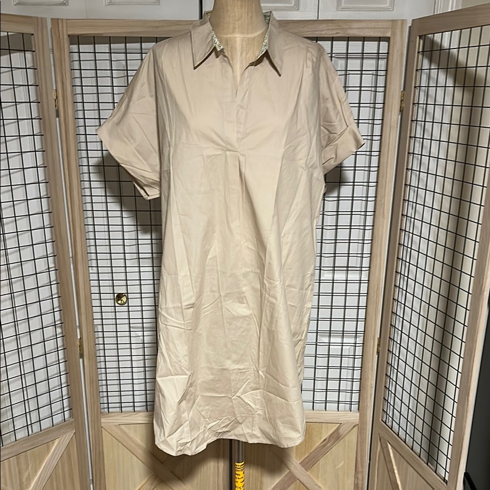 Umgee Tan Cotton Dress
